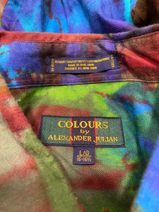 Colours by Alexander Julian Tie Dye Button Down
