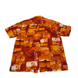 Quicksilver Full Zip Hawaiian Shirt