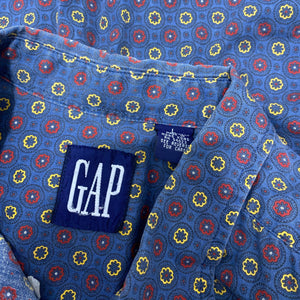 Gap Geometric Pattern Short Sleeve Button Down