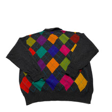 Load image into Gallery viewer, United Colors of Benetton Argyle Henley Sweater